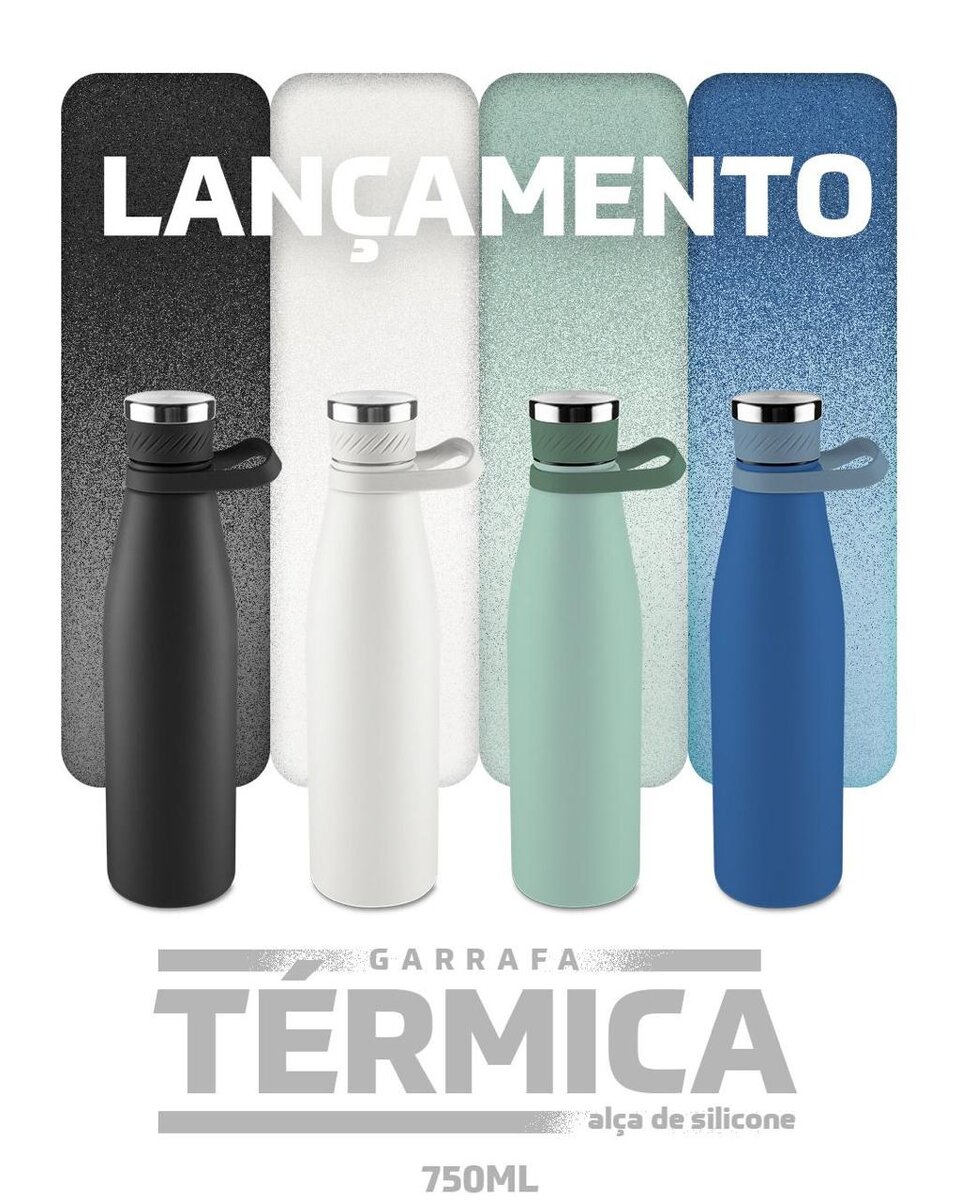 Garrafa térmica personalizada — imagem ilustrativa